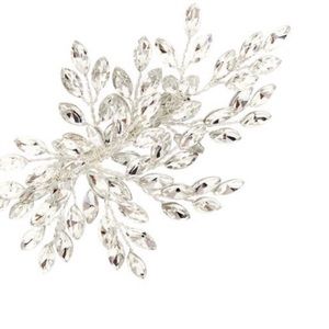 Brides & Hairpins NWT Sahara Crystal Leaf Bendable Hair Clip